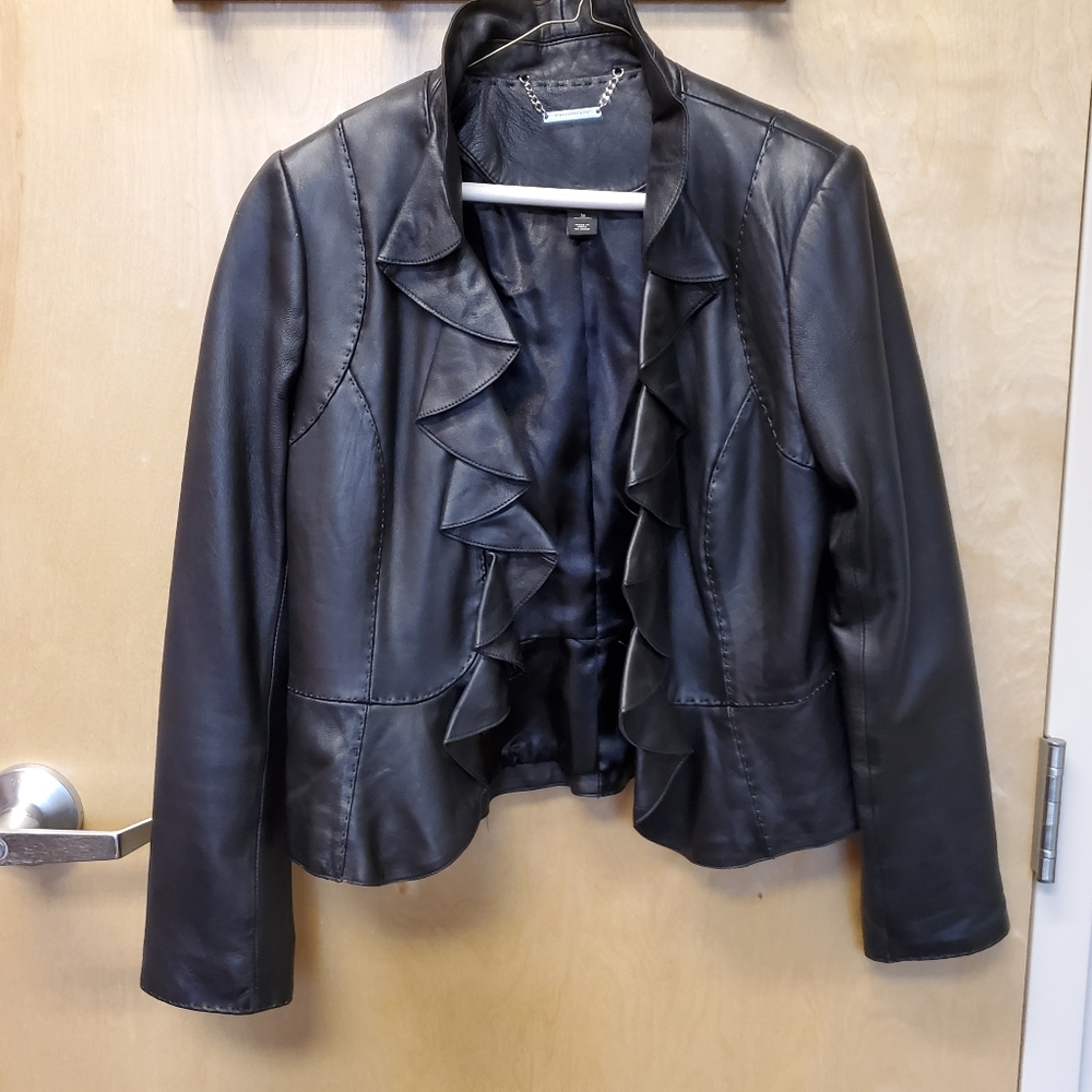 WHBM leather jacket